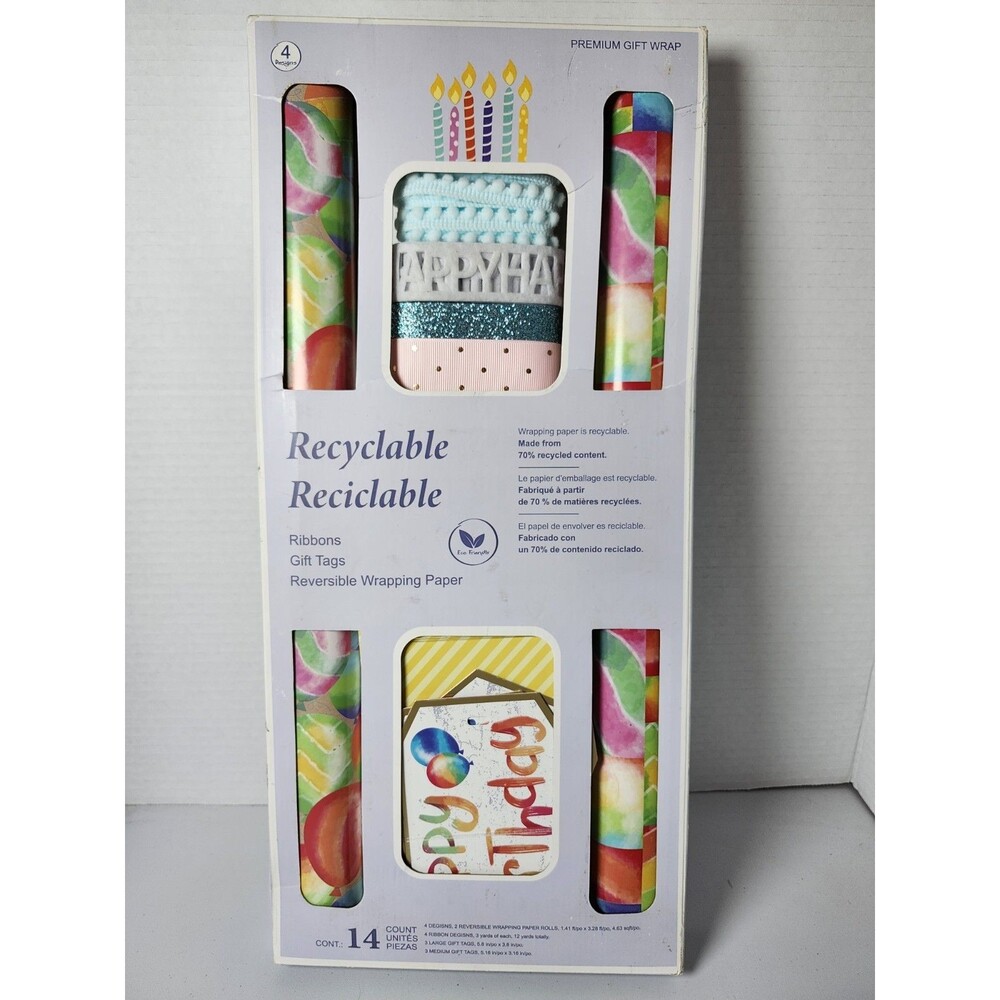 Gift Wrap Set – 14 Pc All-in-One Kit